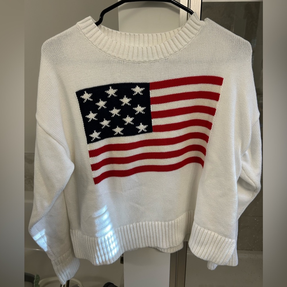 Old Navy American flag sweater